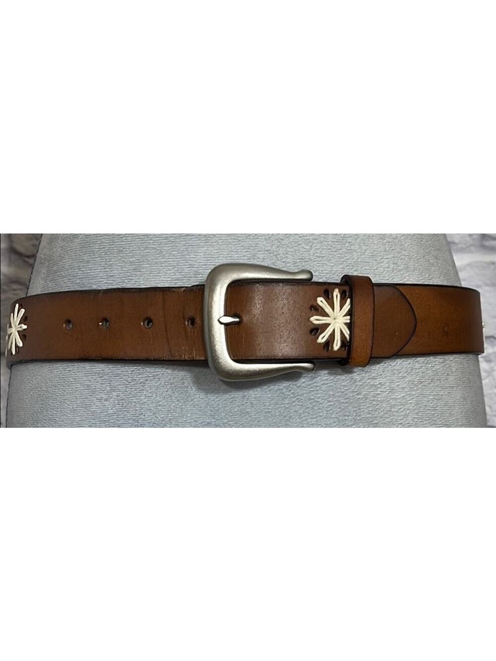 Black Leather Belt with Classic Buckle